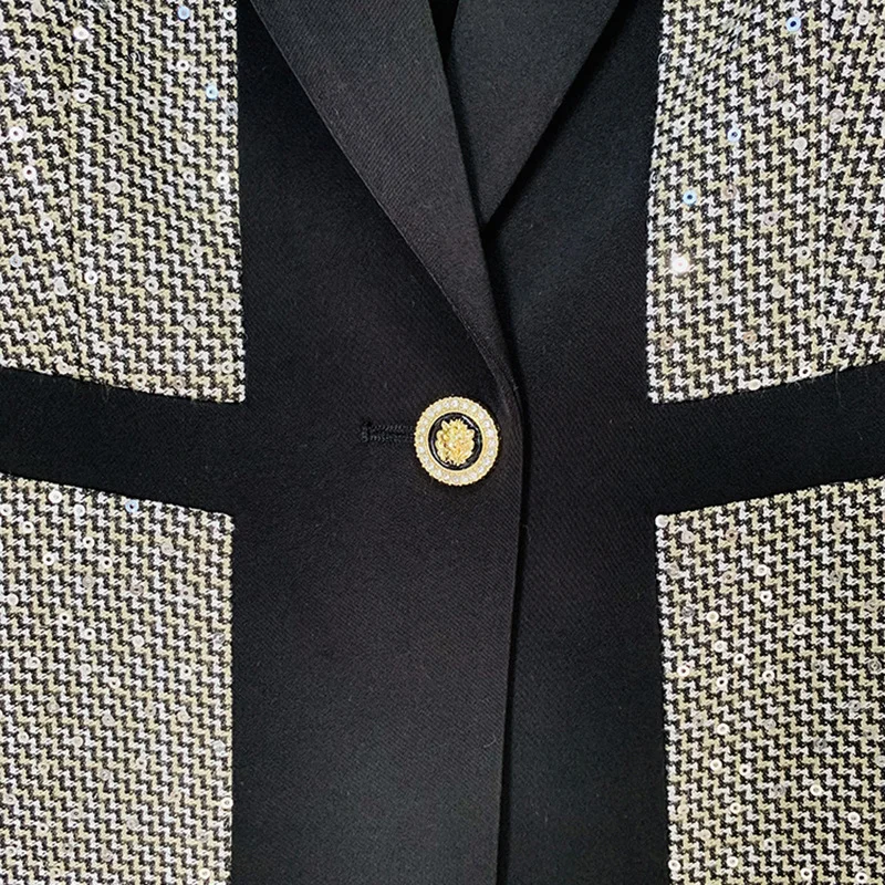 Nigikala Nigikala 2025 Hot Star Temperament Lyze Small Lattice Platter Trouser Suit Two Sets