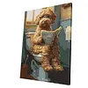 Framed Dog Sitting Toilet-Paint by Numbers Acrylic Painting 40*50cm(HOT)
