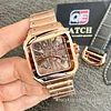 Cartier Santos Large Skeleton WHSA0016 Rose Gold Hand Wind 40mm Super Clone