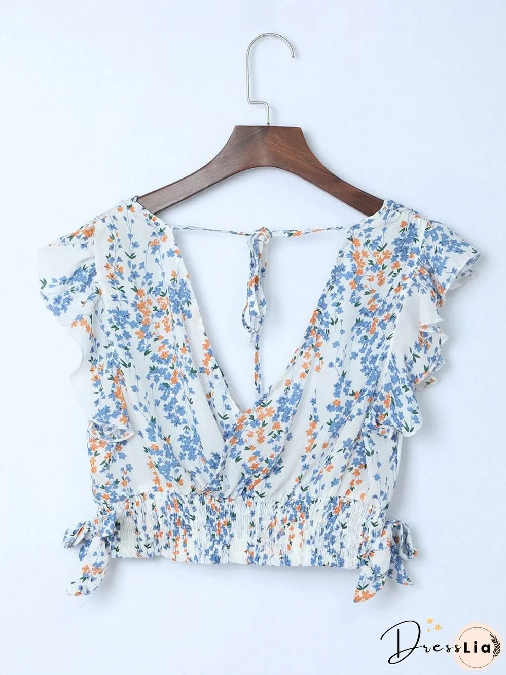 Floral White Bohemian Chic Two Piece Maxi Dress Set