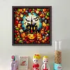 Glass Painting-Pumpkin Castle-11CT Stamped Cross Stitch 50*50cm/19.69*19.69in tapestrymarket