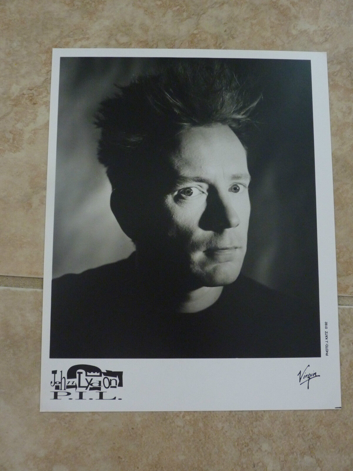 John Lydon Rotten PIL Alternative 8x10 B&W Publicity Picture Promo Photo Poster painting #2