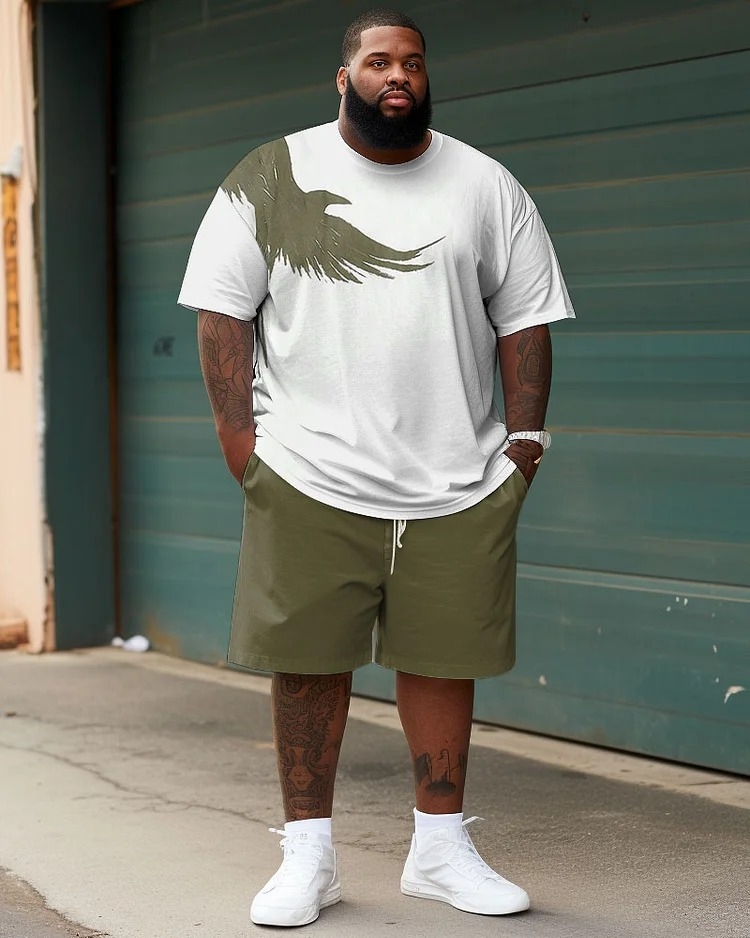 big and tall two-piece short set
