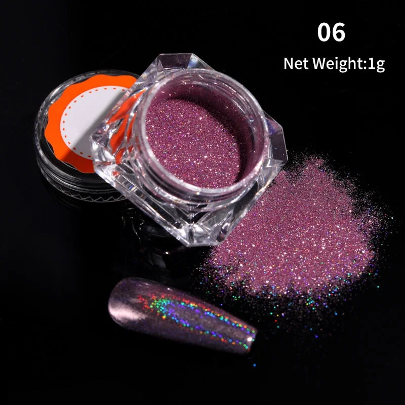 1g Glitter Nail Sequins iridescent Powder Shining Irregular 3D Hexagon Colorful Sequins Summer Popular DIY Nail Art Decoration-Nail Inspo