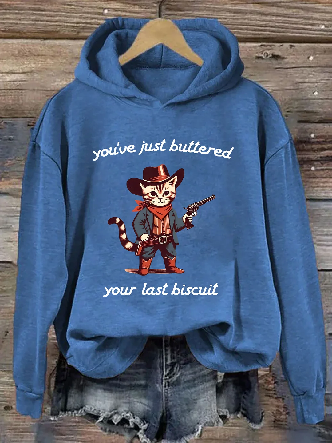 Meowdy Cat Women Apron Hoodie
