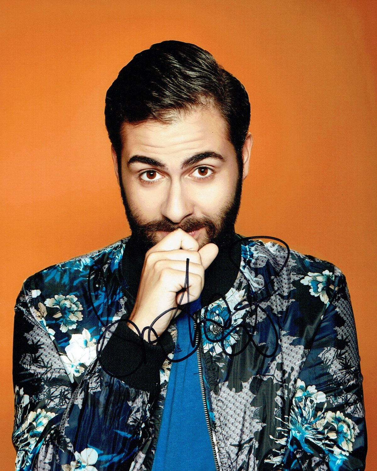 Andrea FAUSTINI SIGNED Autograph 10x8 Photo Poster painting AFTAL COA Italian Singer X FACTOR