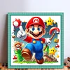 Super Mario-11CT Stamped Cross Stitch 45*45cm tapestrymarket