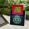 Sac &agrave; main DIY peinture en diamant avec poign&eacute;e carr&eacute;e, sac fourre-tout en peinture en diamant, kits de tote fourre-tout polyvalents, peintures en diamants, sacs &agrave; main cr&eacute;atifs pour femmes, cadeau artisanal pour filles (papillon en disque)