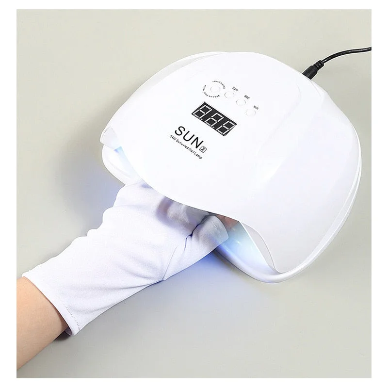 Manicuring UV-Blocking Gloves To Prevent Darkening Of Hands And UV Protection UV Dryer Breathable Nail Gloves Tool-Nail Inspo