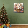 (Multi-Style)Flower Dog - Full Round Diamond Painting 30*30cm