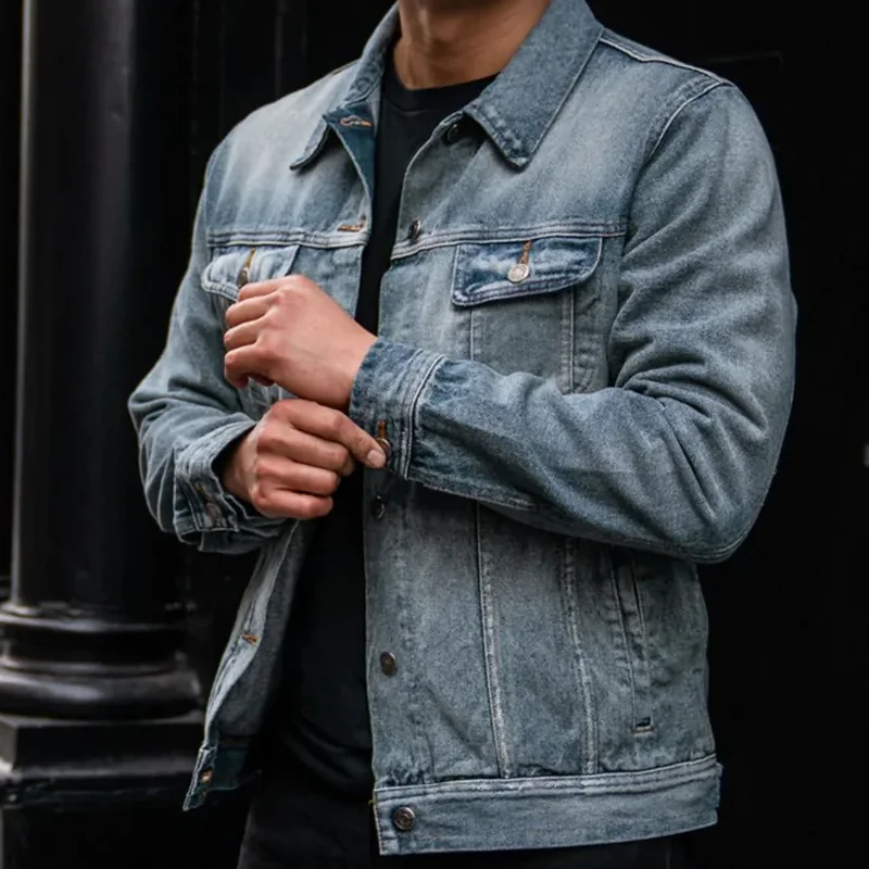 Washed Indigo 12.5oz Raw Denim Trucker Jacket