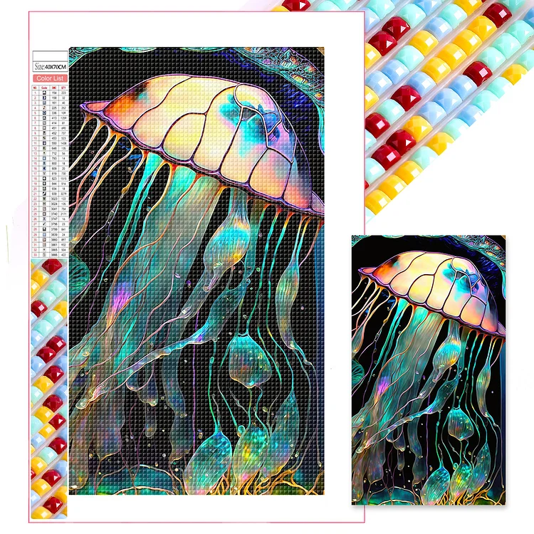 Full Square Diamond Painting - Jellyfish 40*70CM