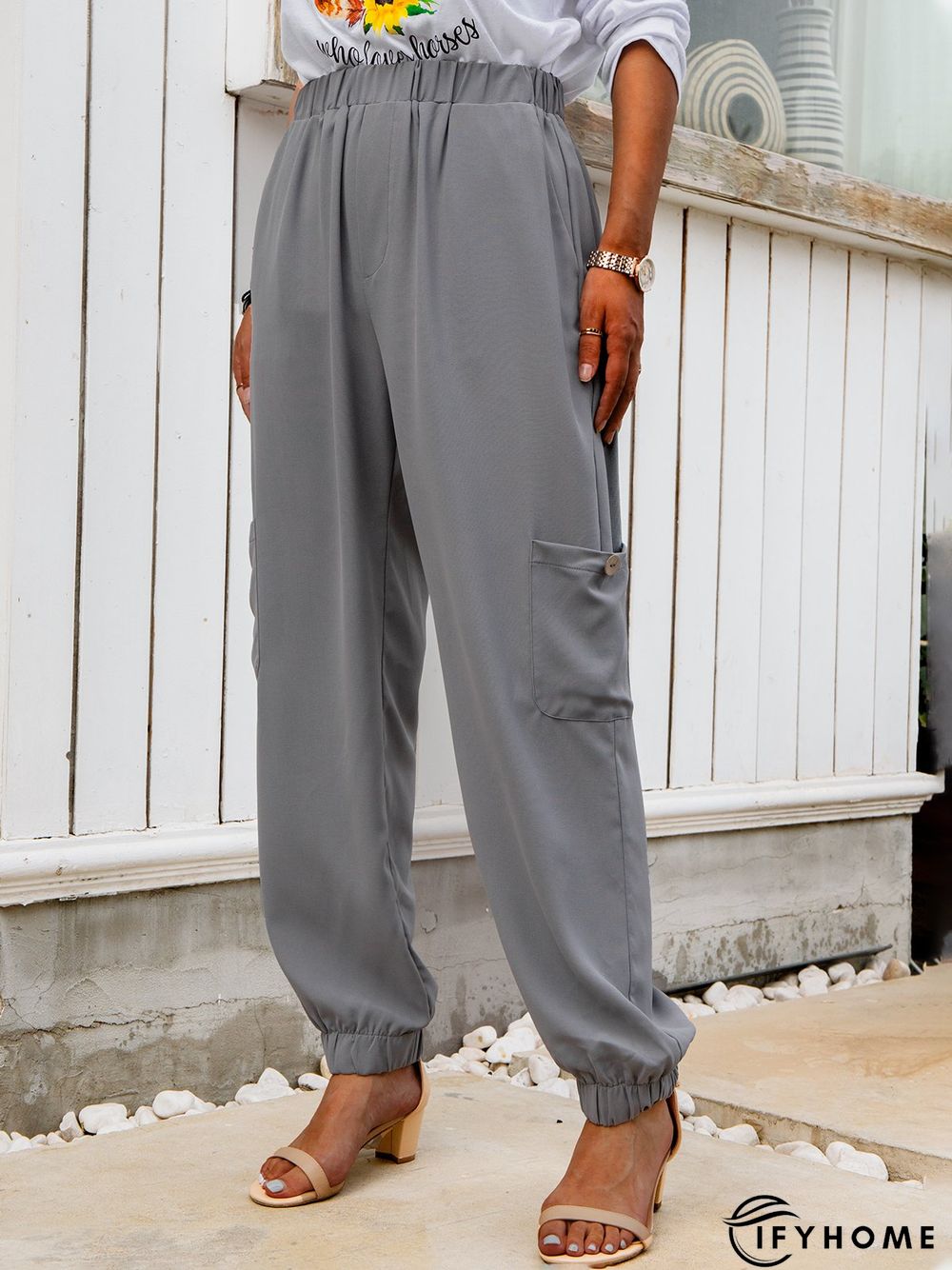 Casual Solid Pants | IFYHOME
