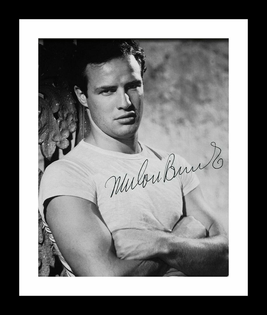 Marlon Brando Autograph Signed Photo Poster painting Print