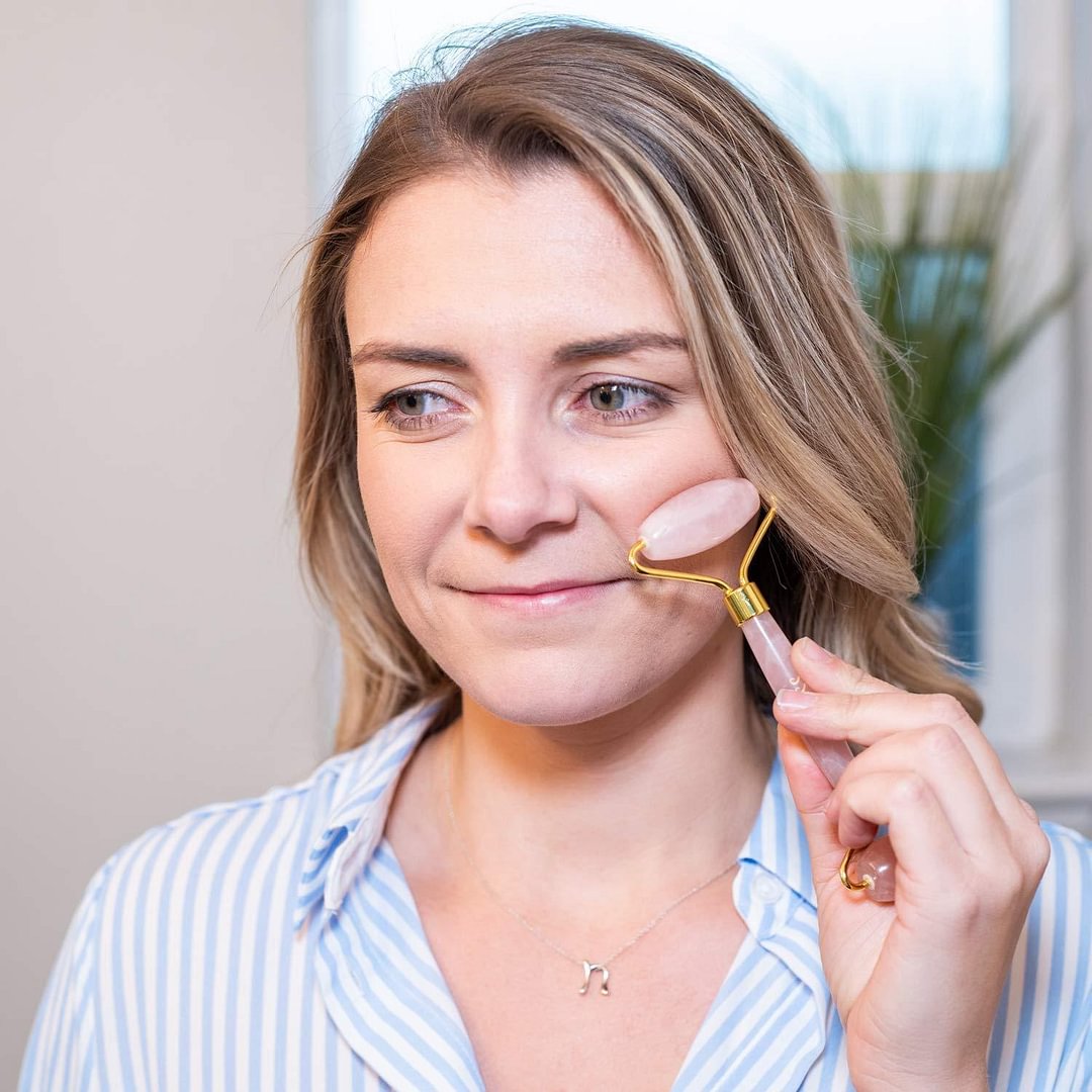 Real Jade Facial Roller and Gua Sha Set