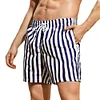 Gioiacombo&trade; Pantaloni da spiaggia casual da uomo a righe verticali