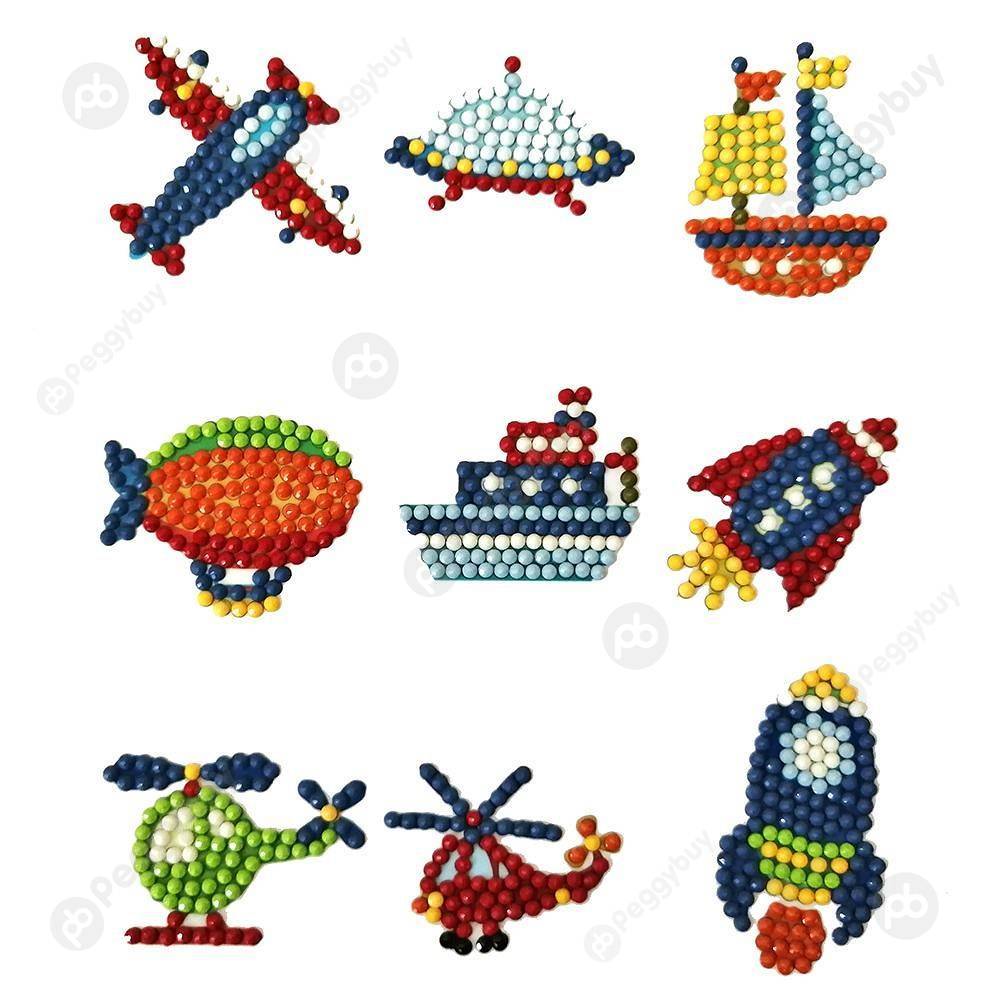 

Flying Plane-DIY Creative Diamond Sticker, 501 Original