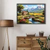 Paysage naturel-perceuse ronde peinture diamant-50*35cm