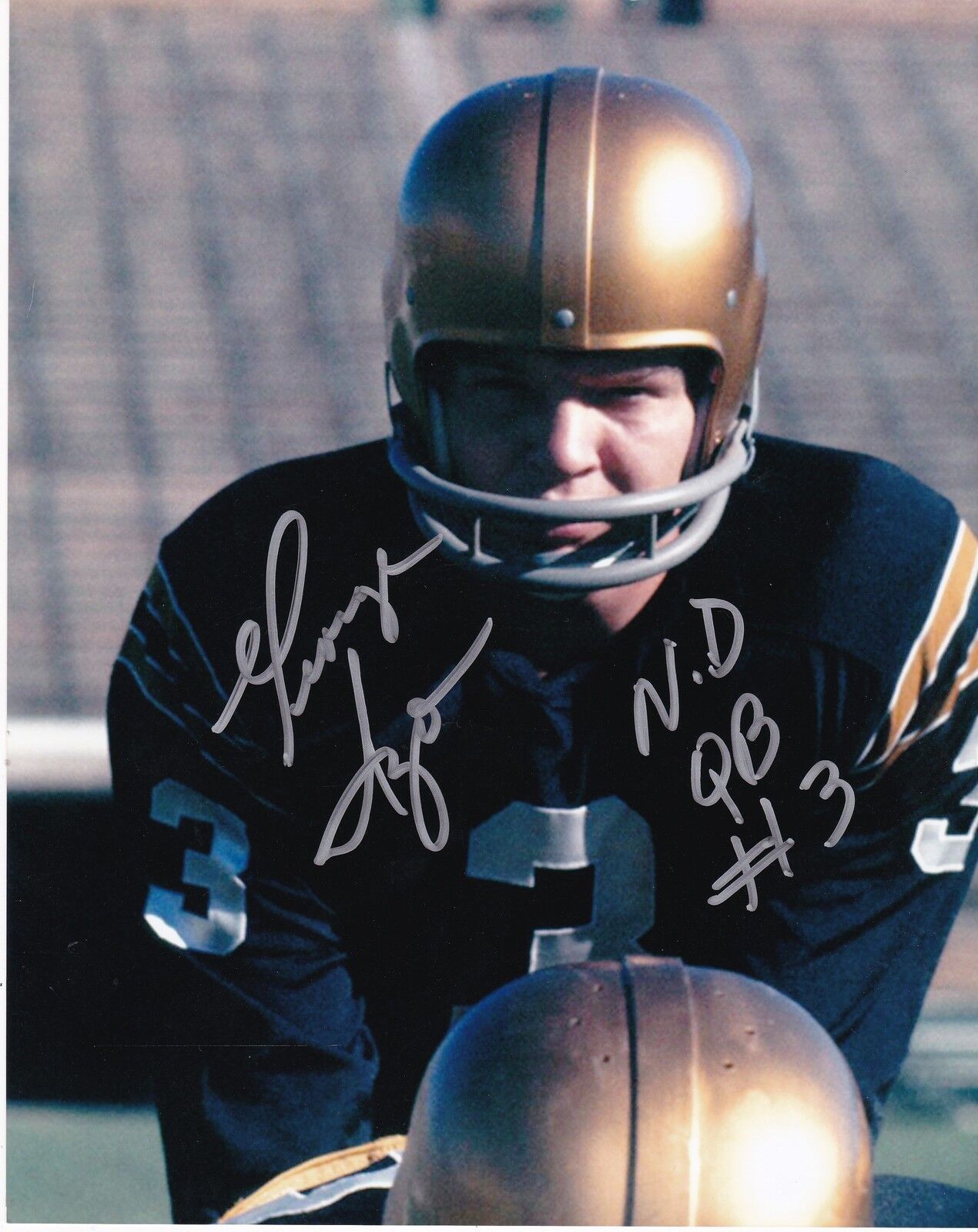 GEORGE IZO NOTRE DAME FIGHTING IRISH ACTION SIGNED 8x10