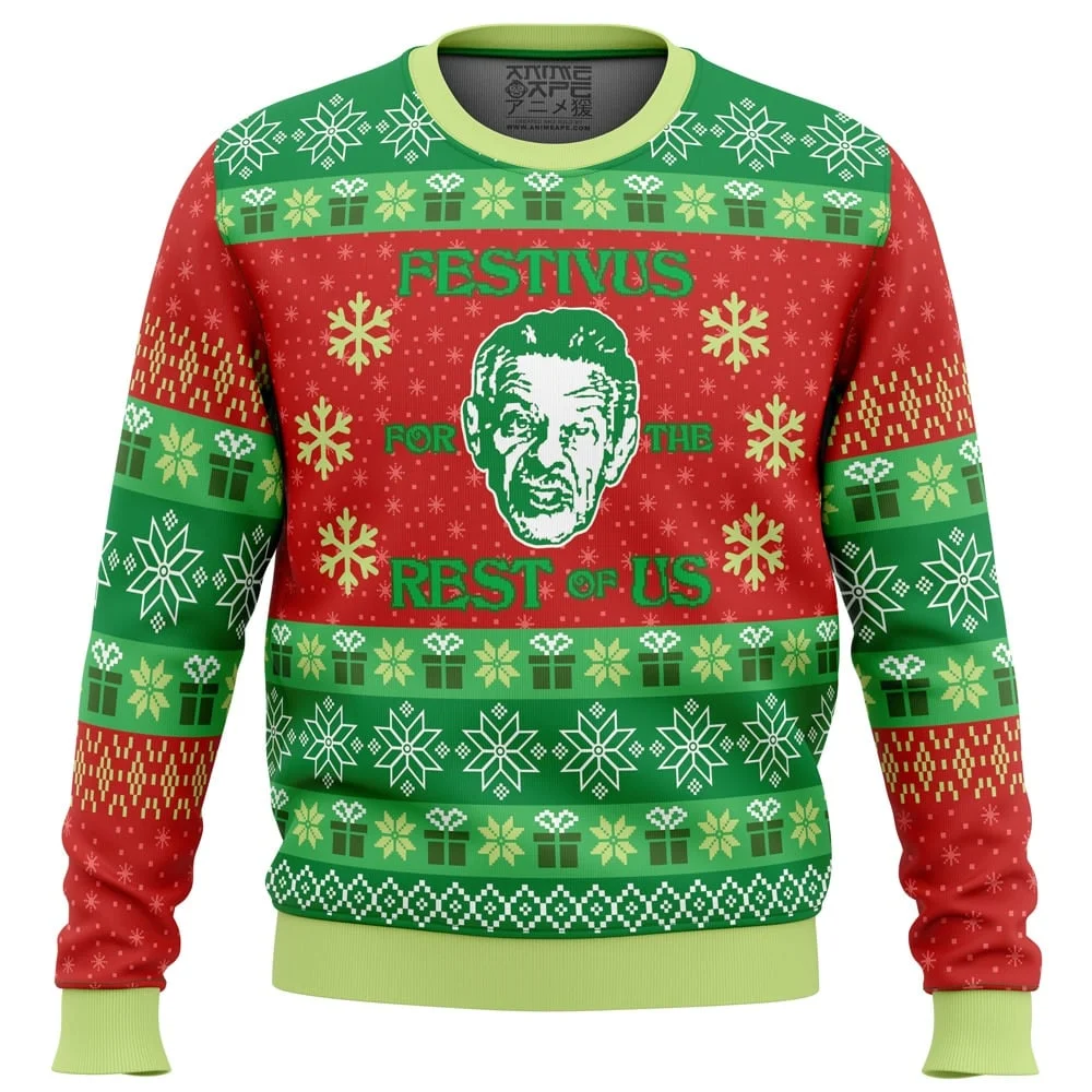 A Festivus for the Rest of Us Seinfeld Ugly Christmas Sweatshirt