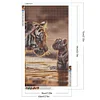 Diamond Painting-DIY Full Round Drill Tiger Family(70*40 CM)