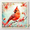 Cardinal Sur Branche-Foret AB Rond Peinture Diamant-45*45CM