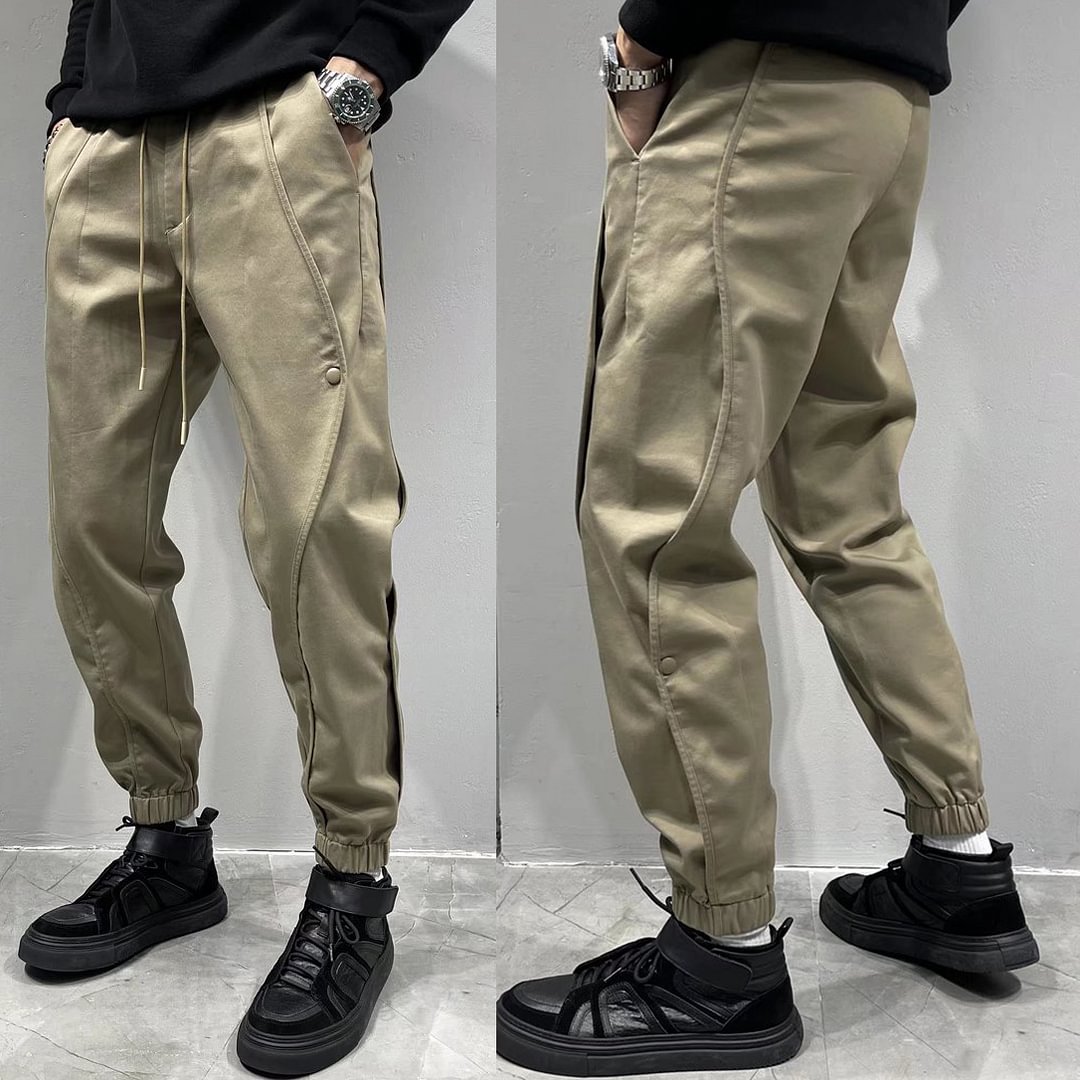 Trendy brand loose-fitting casual cargo trousers