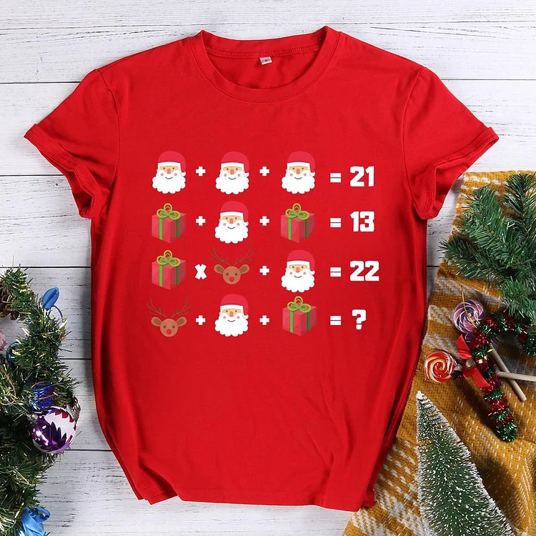 Christmas Math Equations  T-Shirt-011124