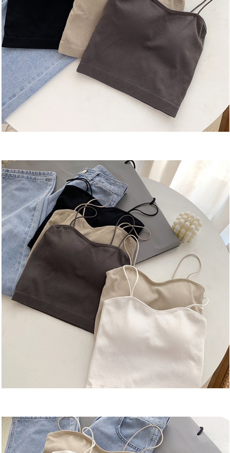 Ootddress Women Spaghetti Strap Tank Top Summer Casual Basic Sleeveless White Corset Top Streetwear Short Ribbed Knit Vest 2025