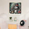 Christmas Snowman-11CT Stamped Cross Stitch 40*40cm/15.75*15.75in