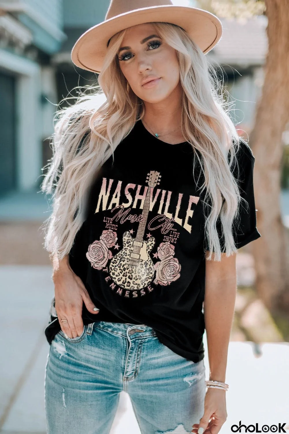 NASHVILLE MUSIC CITY Graphic Tee Shirt
