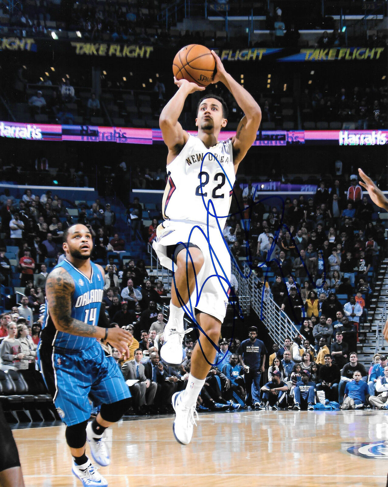 GFA New Orleans Pelicans * DIONTE CHRISTMAS * Signed 8x10 Photo Poster painting D2 COA