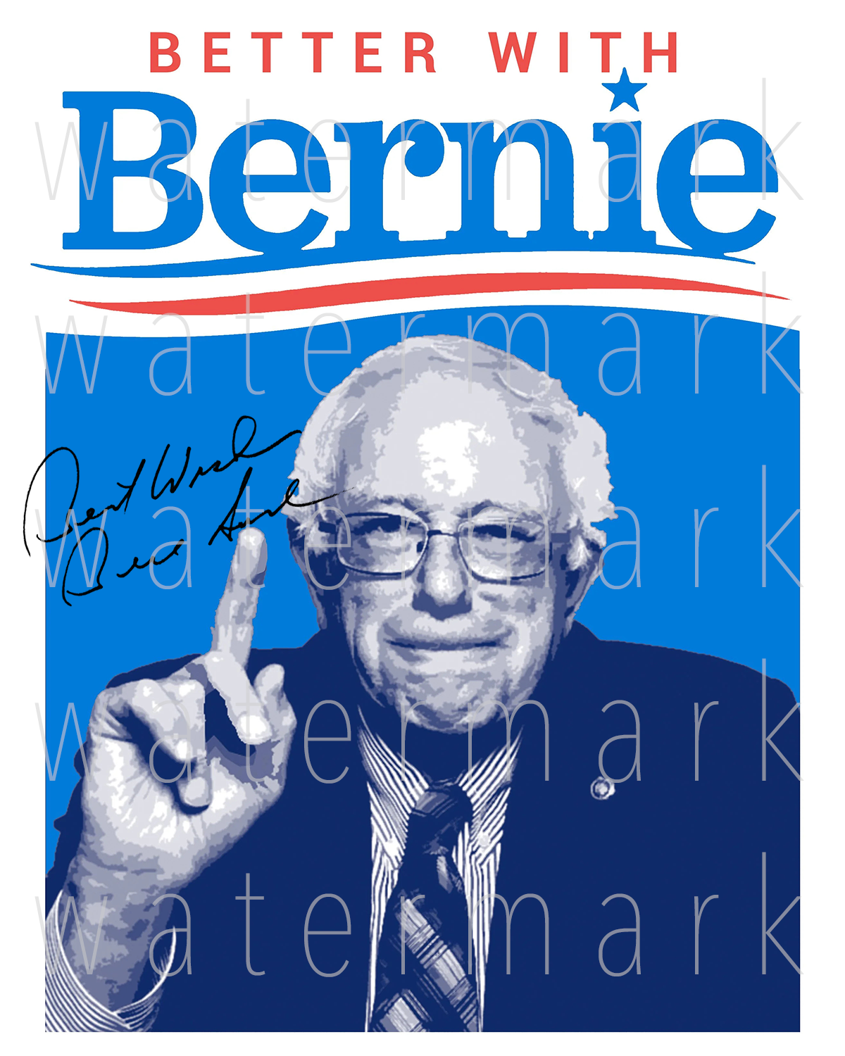 Bernie Sanders signed 8X10 Photo Poster painting picture poster autograph RP