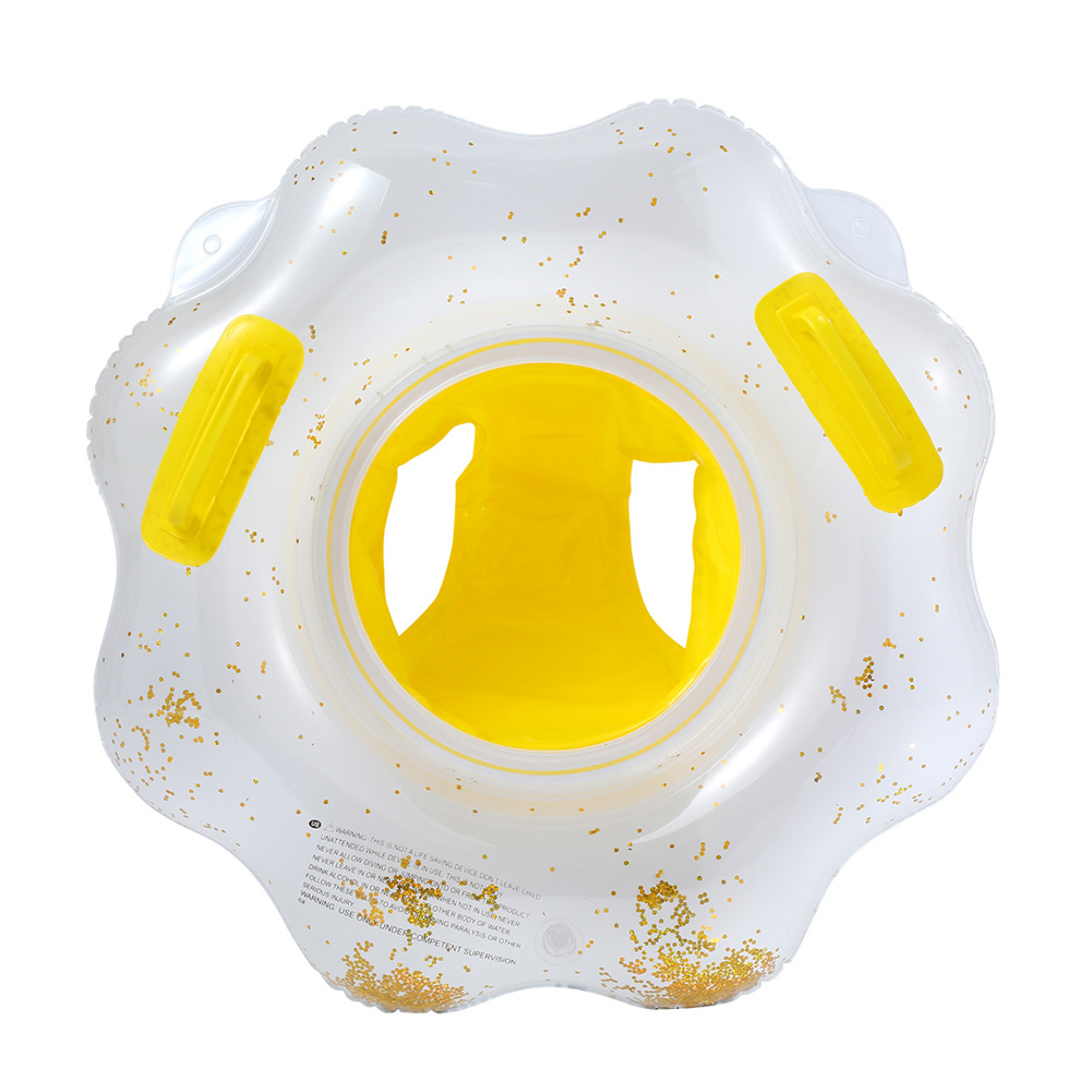 

Handle Safety Seat Float Sequin Swim Ring Inflatable Kids Water Pool Circle, 501 Original