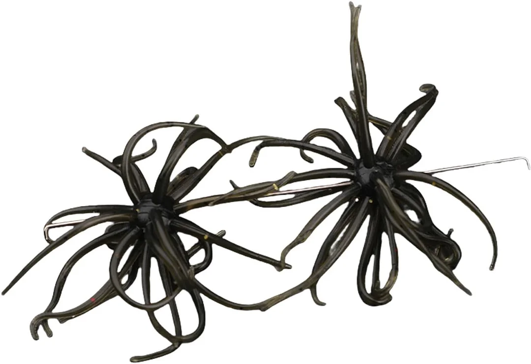 2Pcs Fishing Lures Soft Urchins Fish Lures Simulation Urchins Fishing Baits Soft Swimming Lures Slow Floating Lures Set