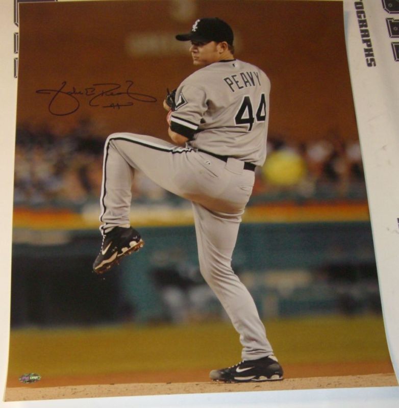 Jake Peavy Signed White Sox Baseball 16x20 Photo Poster painting PSA/DNA COA Picture Autograph 1