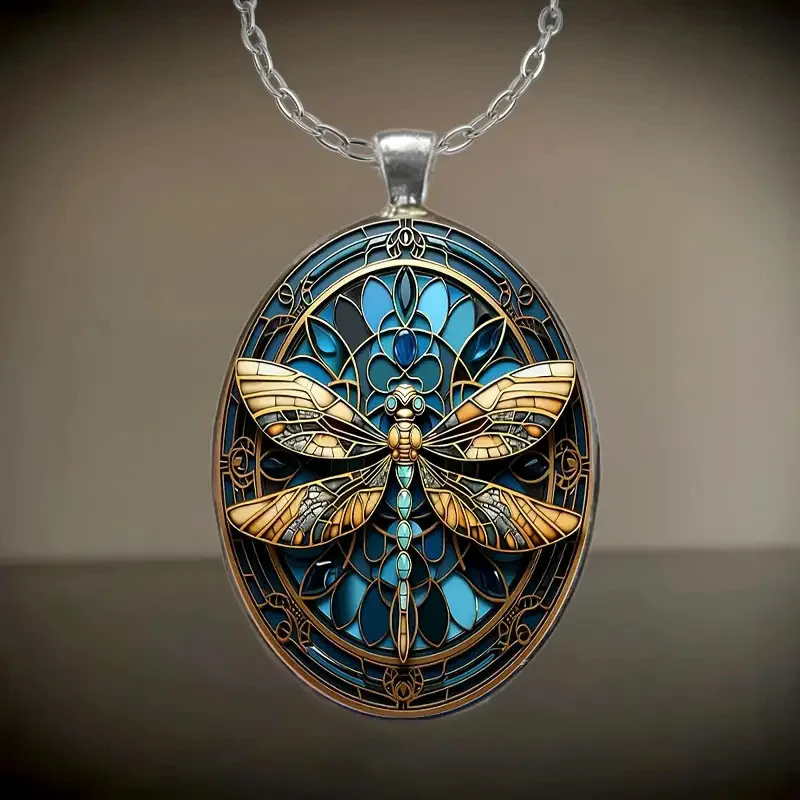 Boho Dragonfly Pendant Necklace