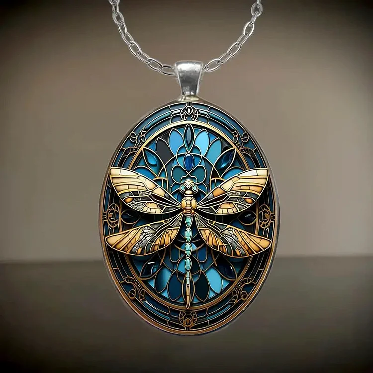 Boho Dragonfly Pendant Necklace