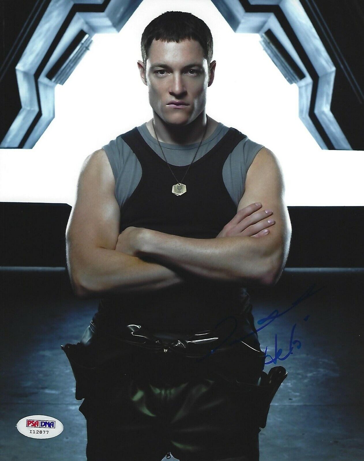 Tahmoh Penikett Signed Battlestar Galactica 8x10 Photo Poster painting PSA/DNA Picture Autograph