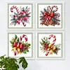 12pcs Christmas Candy-11CT Stamped Cross Stitch Set 12.5*12.5cm/4.92*4.92in tapestrymarket