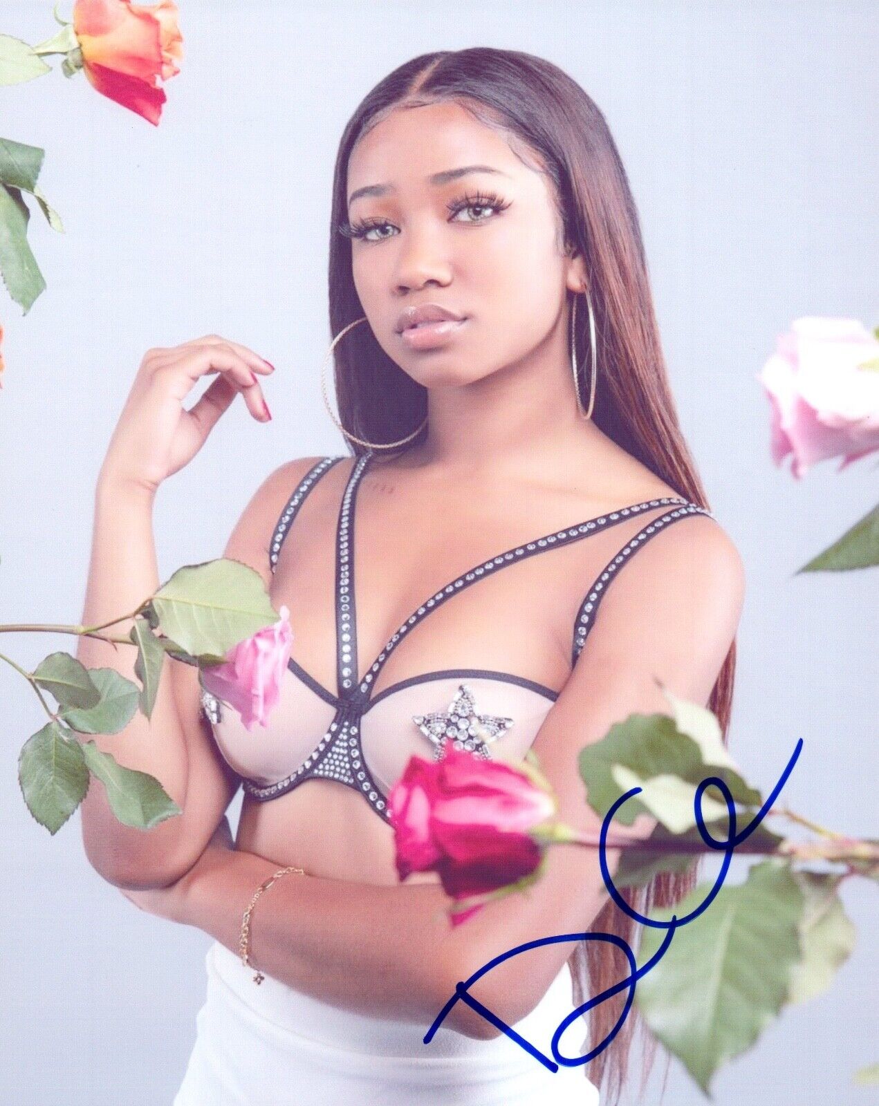 Dy'mond Charleston Signed Autograph 8x10 Photo Poster painting Dymondsflawless YouTube Star COA