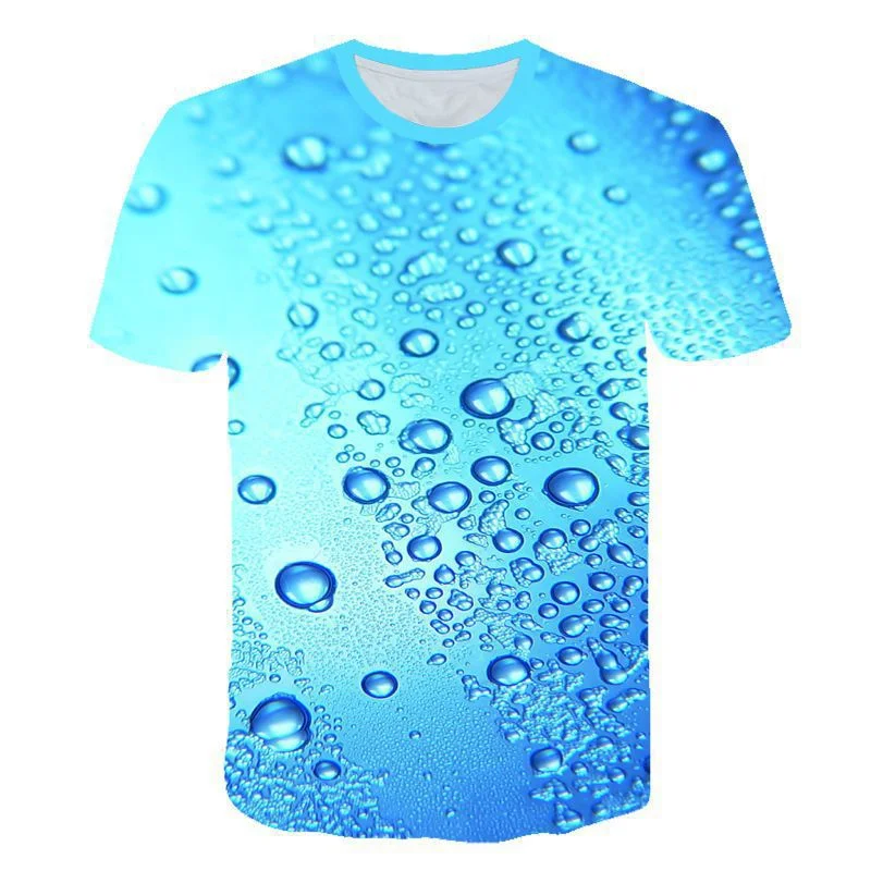 Men Funny 3D Print T-shirt Casual Bubble Beer Printed Short Sleeve Tees Fashion Plus Size Round Neck Male Summer Tops 5XL