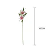 2 Heads Soft Touch Large 18cm Lily Artificial Flower Bouquet Decor