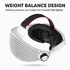 Soft Rubber HeadStrap for Meta Quest 3/3S Accessories Adjustable Replacement Strap Breathable Enhanced Support and Reduce Facial Stress