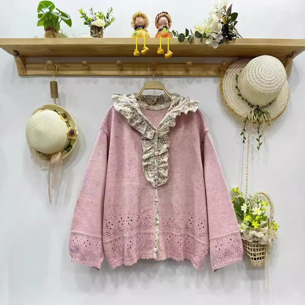 Chicfifth Sweater Women Winter Long Sleeve High Quality Autumn Vintage Top Knitted Cardigan