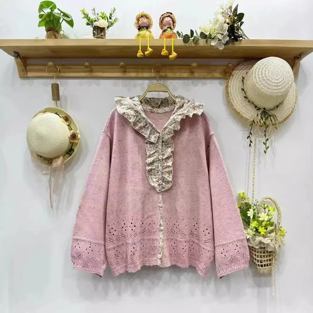 Chicfifth Sweater Women Winter Long Sleeve High Quality Autumn Vintage Top Knitted Cardigan