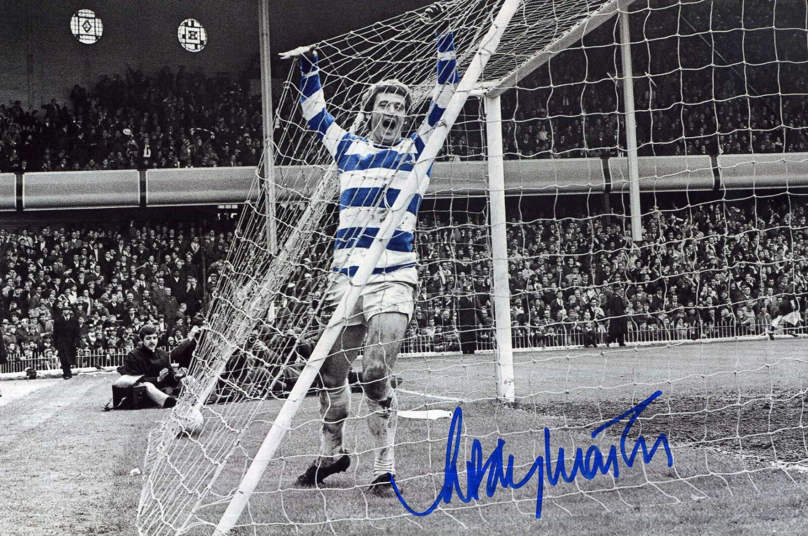 RODNEY MARSH Signed Photo Poster paintinggraph - QPR & England - Preprint