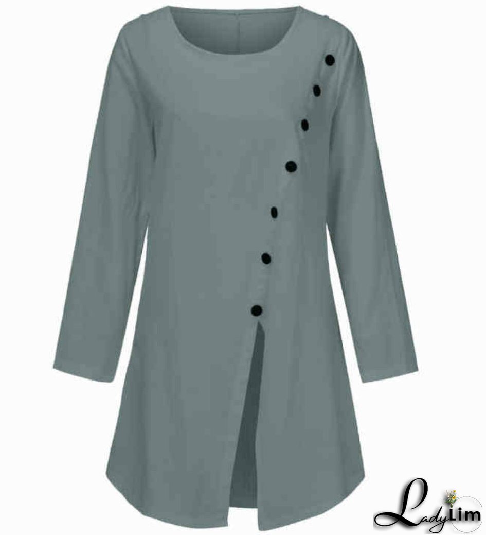 Irregular Casual Mid-Length Blouse Skirt