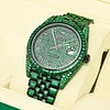 Men Rolex Datejust 41mm - Black & Green Emerald