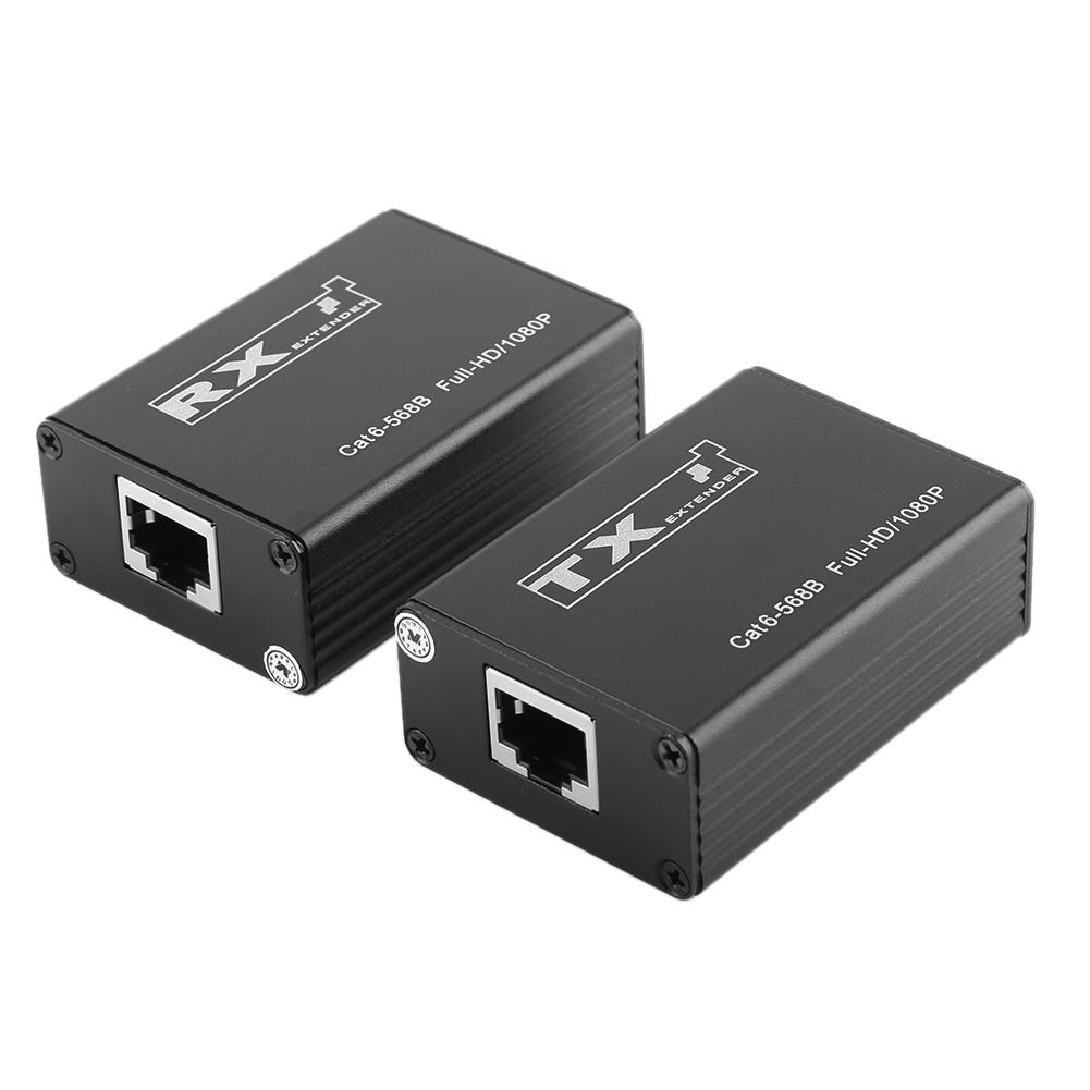 

30m Wired HDMI-compatible Transmitter Receiver 1080P Splitter Adapter for CCTV DVR, 501 Original